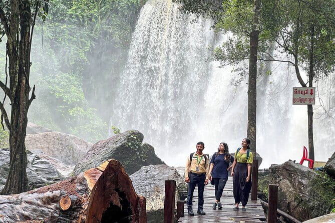 3 Day Angkor Wat Kulen Mountain Beng Mealea and Floating village - Kulen Mountain: cliff views, reclining Buddha, 1000 Lingas, then waterfalls