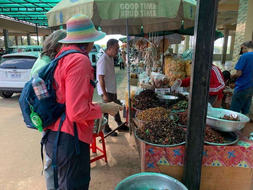 An Unforgettable Road Trip from Phnom Penh to Siem Reap - Skun’s Spider and Insect Market: Food Culture With a Strong Opinion