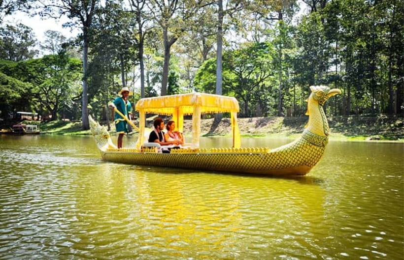 Angkor Bike tour & Gondola Sunset Boat - Avoiding the Crowds: Rice Fields, Family Plots, and Narrow Lanes