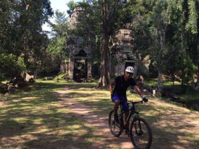 Angkor Cycling Tour - Morning pickup, bike fitting, and getting comfortable before the heat