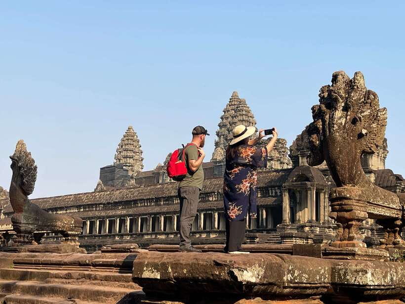 Angkor Highlights and Sunset Tour - Phnom Bakheng at sunset: the payoff view