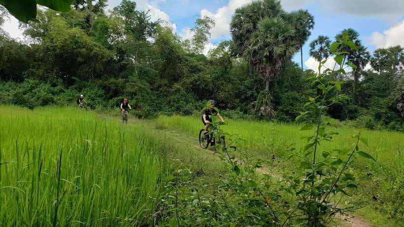 Angkor Jungle Biking Adventure Private Cycling Tour - Angkor Thom and Bayon: Victory Gate, a full circuit feeling, and serious wow-factor