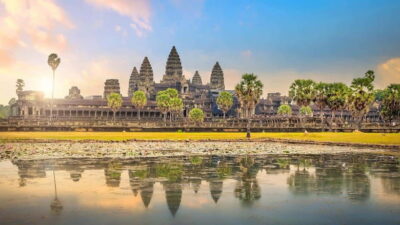 Angkor Wat: 2-Day Sunrise and Floating Village Tour - Angkor Thom’s South Gate, Bayon, and Baphoun temples