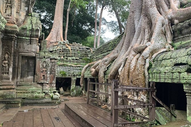 Angkor Wat Sunrise and Tonle Sap Cruise Sunset Tour - Ta Prohm: the Tomb Raider temple vibe and fig-tree photo time
