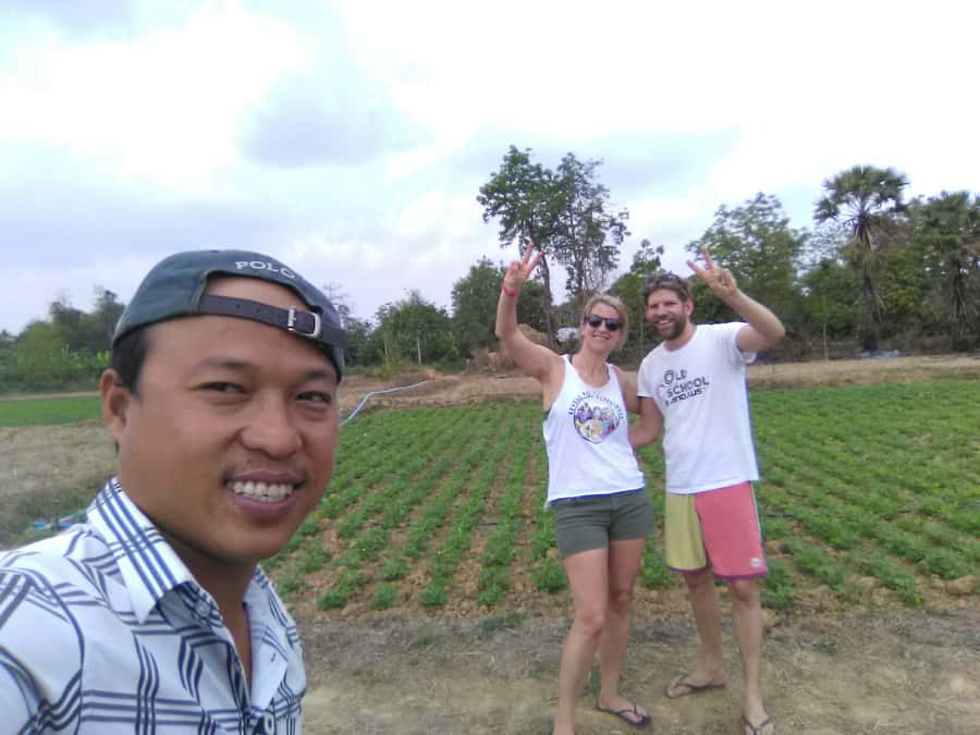 Battambang family tuktuk tour BambooTrain/Wat Banan/Bat cave - Sanker River farms, fishing areas, and the suspension bridge moments