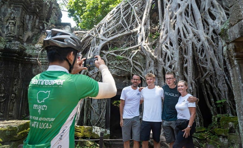 Cycle Angkor Backroad Bike Tour / E-Bike or Tuk Tuk - Morning Start in Siem Reap and Getting Your Bike Ready