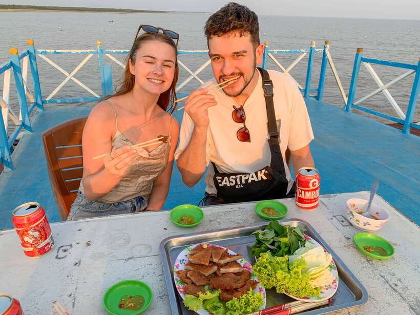Floating Village Sunset boat Vespa Tour / Tuk Tuk Available - Countryside Hour in Siem Reap: Panoramic Views and Khmer Snacks