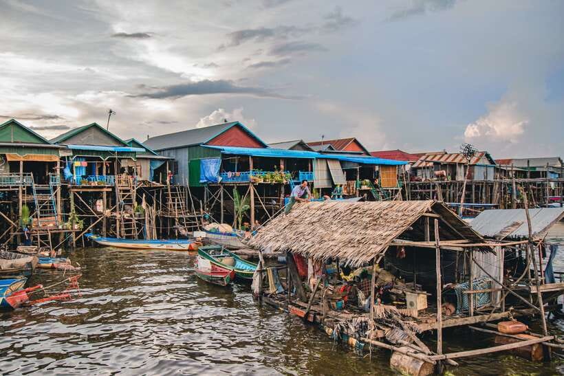 Floating Village Sunset boat Vespa Tour / Tuk Tuk Available - Lotus Farm by Samatoa: A Short Break That Refreshes the Afternoon