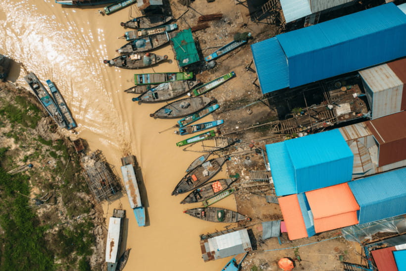 Floating Village Tour with Khmer Meal & Beer - Village-area boat time: seeing lake life from the waterline