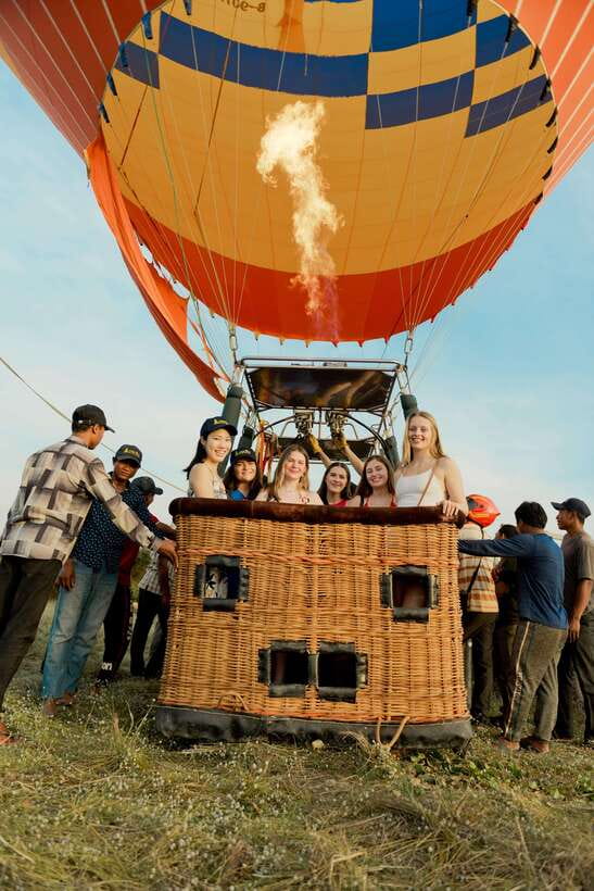 From Krong Siem Reap: Angkor Hot Air Balloon Ride w/ Pickup - Sunrise or Sunset takeoff windows set the whole tone