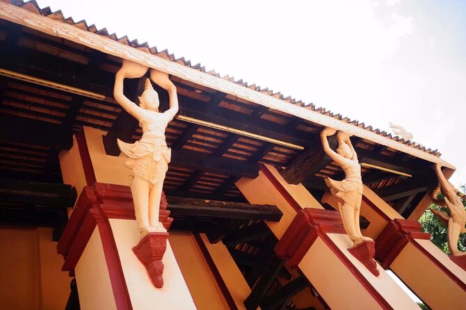 Full-Day Discover Oudong Mountain-Former Capital City & Phnom Penh City Tours - Oudong Temple area and the base-of-hill scene