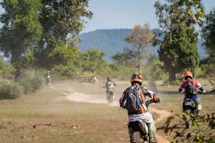 Krong Siem Reap: Kulen Mountain Trails Dirt Bike Adventure - Dirt bike riding in Kulen National Park: what the surfaces feel like