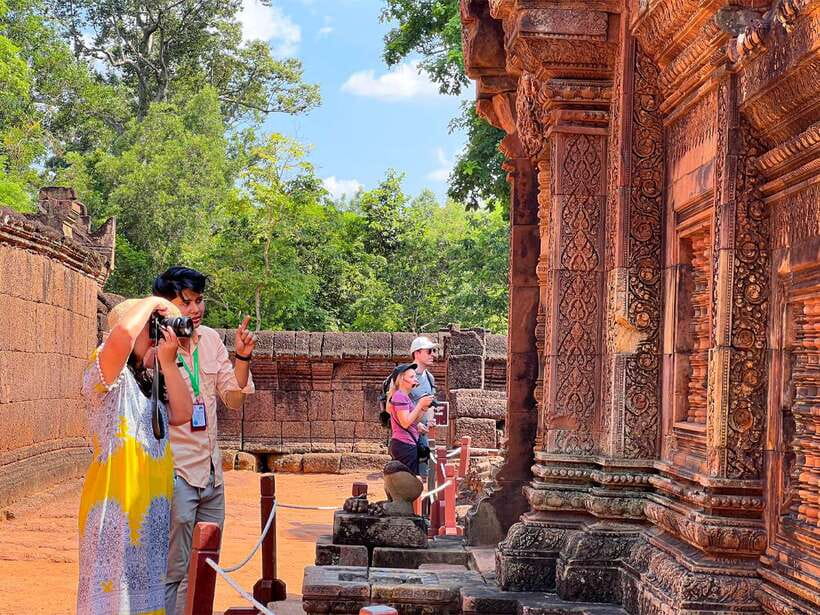 Kulen Mountain, Beng Mealea and Banteay Srei Full Day Tour - Waterfall picnic: grilled food, seasonal fruit, and a chance to swim