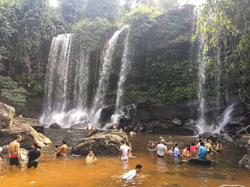Kulen Waterfall Park with Small Groups & Guide tour - Wat Preach Angthom swimming, lunch at Rom Chang Ankor, and the day’s small costs