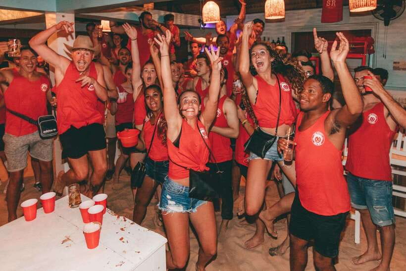Mad Monkey Siem Reap Pub Crawl - Where the Night Starts: Mad Monkey Canopy Bar at 7:30 PM