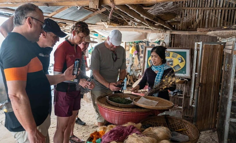 Phnom Penh: Bike & Boat Tour / E-Bike Available - Mekong, Tonle Sap, and the Four Faces River: sunset cruising with context