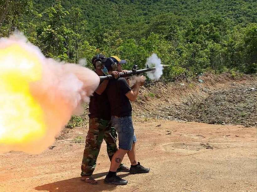 Phnom Penh Outdoor shooting Range - Safety Briefing and Earmuffs: Where the Serious Part Starts