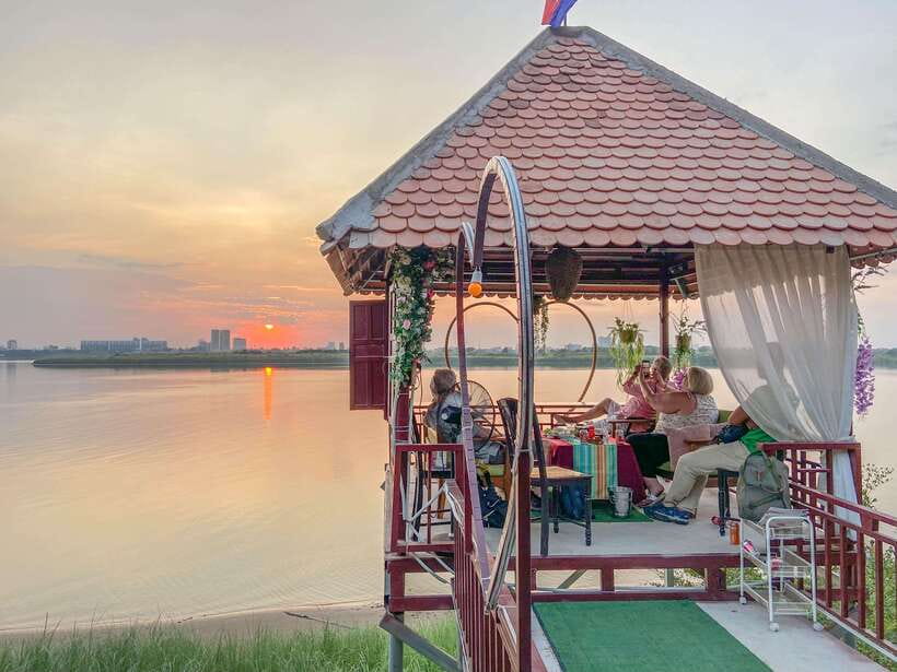 Phnom Penh Silk Island Sunset Vespa Tour / Tuk Tuk Available - Craft stops: dried tofu and silk weaving as real work, not a sales pitch
