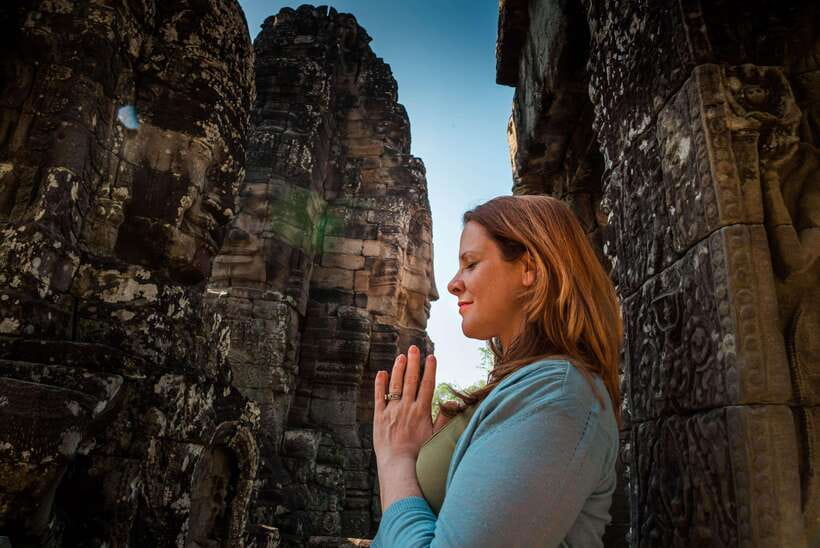 Private Angkor Sunrise, Guide Breakfast and Tuktuk included - Entering Angkor Wat from the Eastern Side at Sunrise