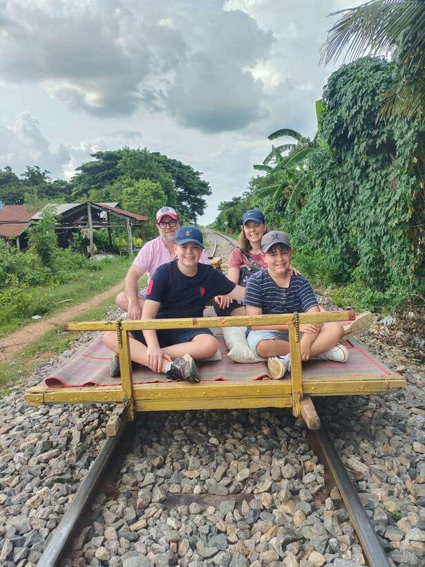 Secret Countryside Rice fields-Bamboo Train/Bat Cave - From pickup to Odambang: rice fields and a guide with local roots