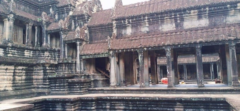 Sharing Trip to Angkor Temple with sunset - Ta Prohm in the afternoon: Tomb Raider fame, roots-and-moss reality