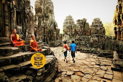 Siem Reap 2 Days Private Tour Angkor Wat and Floating Village - Day 1 at Angkor: From Angkor Thom Gates to a Phnom Bakheng Sunset View