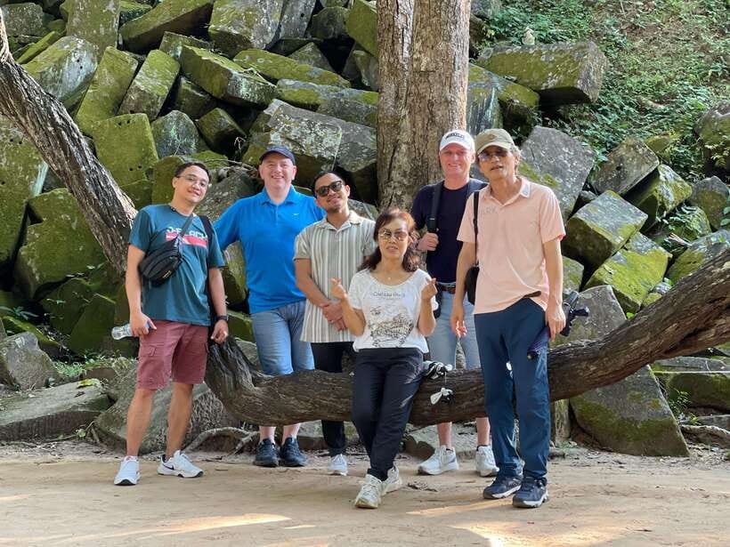 Siem Reap: Beng Mealea, Banteay Srei & Kulen Waterfall Trip - Banteay Srei: pink stone carvings you can actually take your time with