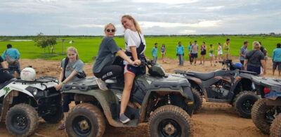 Siem Reap: Countryside Quad Bike Sunset Adventure - Polaris Trail Boss quad bike: what the drive is like (and why it feels approachable)