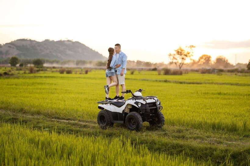 Siem Reap: Countryside Quad Tour - Longer options: Angkorian stonework away from the main traps