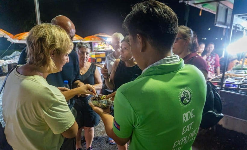 Siem Reap: Evening Foodie Vespa Tour / Tuk Tuk Available - The food experience: what you’ll actually taste (and what to expect)