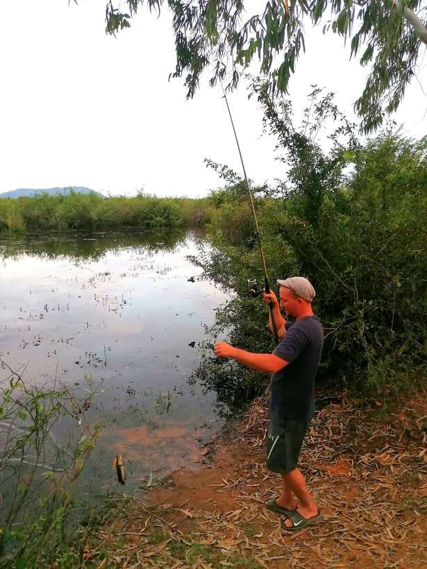 Siem Reap: Fishing in the rice fields, in the villages of Siem Reap - Why snakehead fishing in Siem Reap rice fields feels different