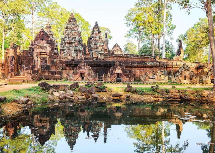 Siem Reap: Kulen Waterfalls and Banteay Srei Tour - Phnom Kulen National Park: the waterfall swim and the jungle walk