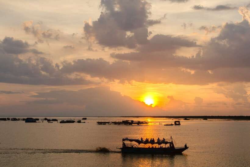 Sunset Dinner Tour: Tonle Sap Lake Floating Village - Lotus farm stop: more than a pretty flower