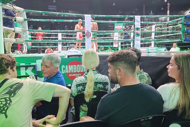 Watch Khmer Kickboxing with Free Beers by Ringside Seats - Photo and video time: boxer meet-up and getting into the ring